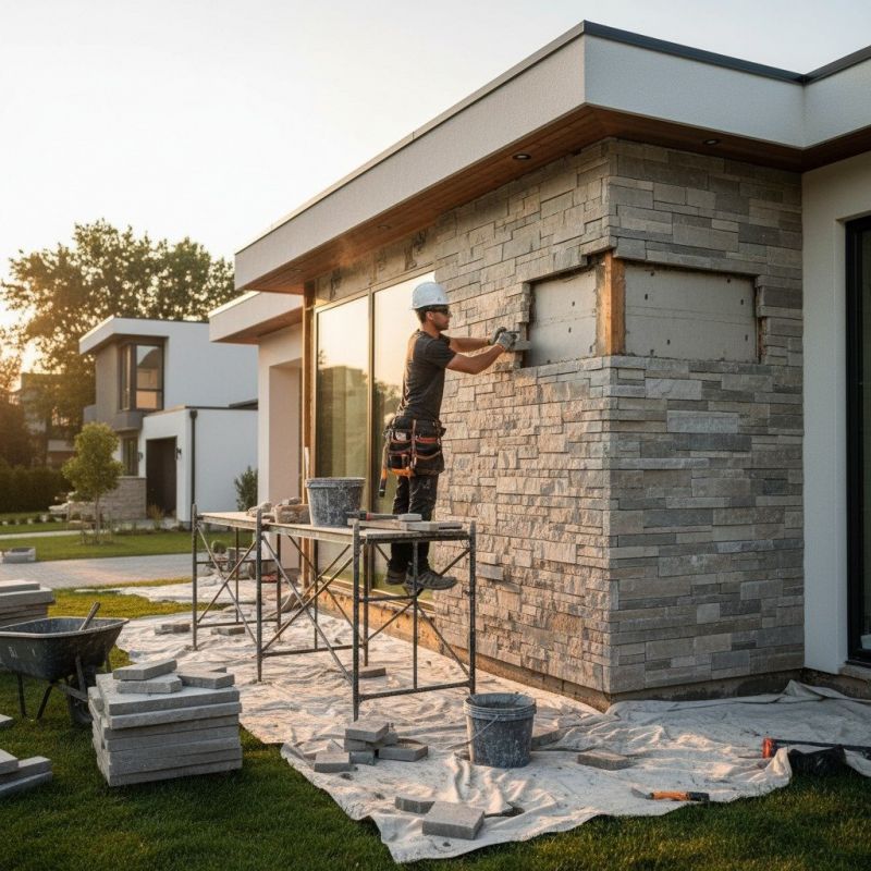 Brick Veneer Replacement Service